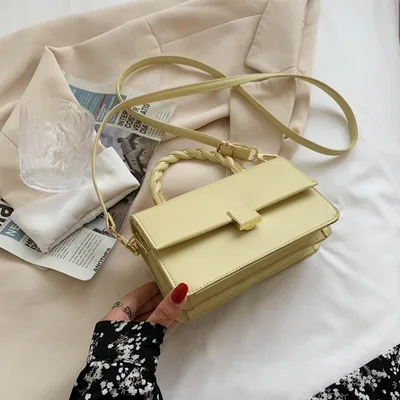 BagFashion Single shoulder Handbags Summer Style Cross body Casual Small Square Bag Yellow - Shop at LoveMi