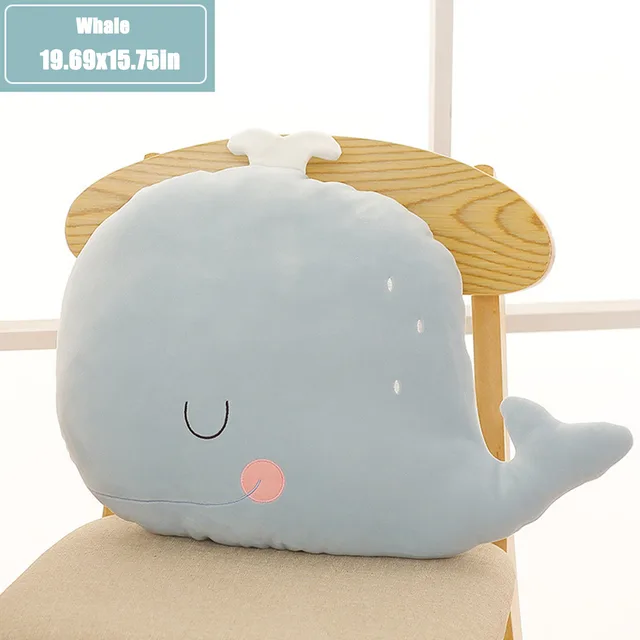 Girls Soft Dolls Sleeping Pillow Dolls Cute Dolls On Bed Whale - Shop at LoveMi