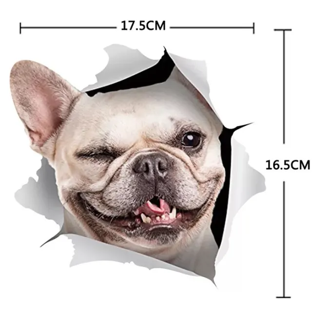 Funny Creative Personality 3D Pet Cartoon Dog Car Sticker 2Style - Shop at LoveMi