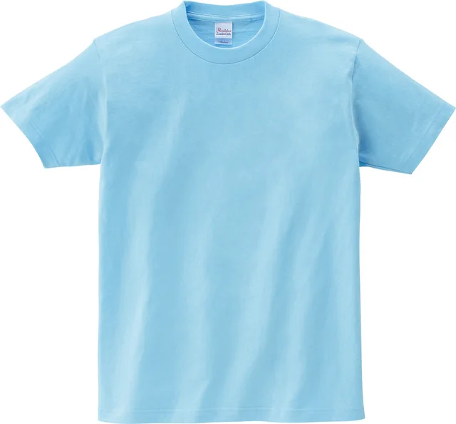 Japanese Pure Cotton Solid Color Couple Short sleeved Bottoming Shirt T shirt Half sleeved Light Blue - Shop at LoveMi