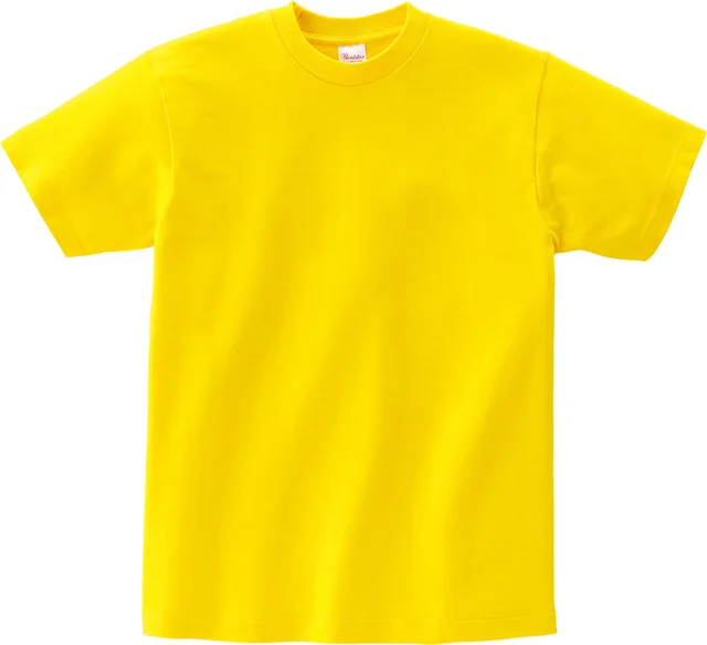 Japanese Pure Cotton Solid Color Couple Short sleeved Bottoming Shirt T shirt Half sleeved Yellow - Shop at LoveMi