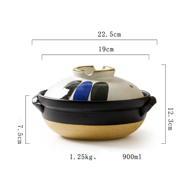 Japanese Clay Pot Creative Stew Pot Stoneware Resistance Default - Shop at LoveMi
