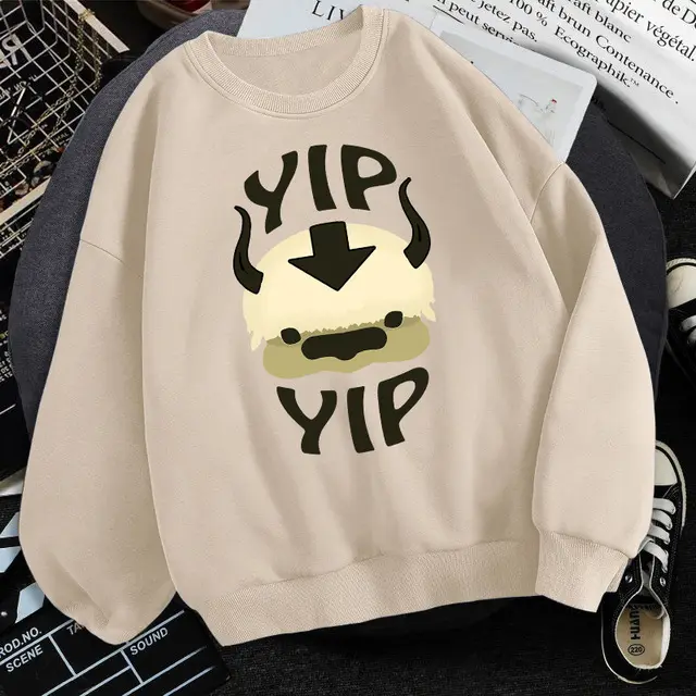 Cute Women's Round Neck Warm And Fleece Sweater Creamy White - Shop at LoveMi