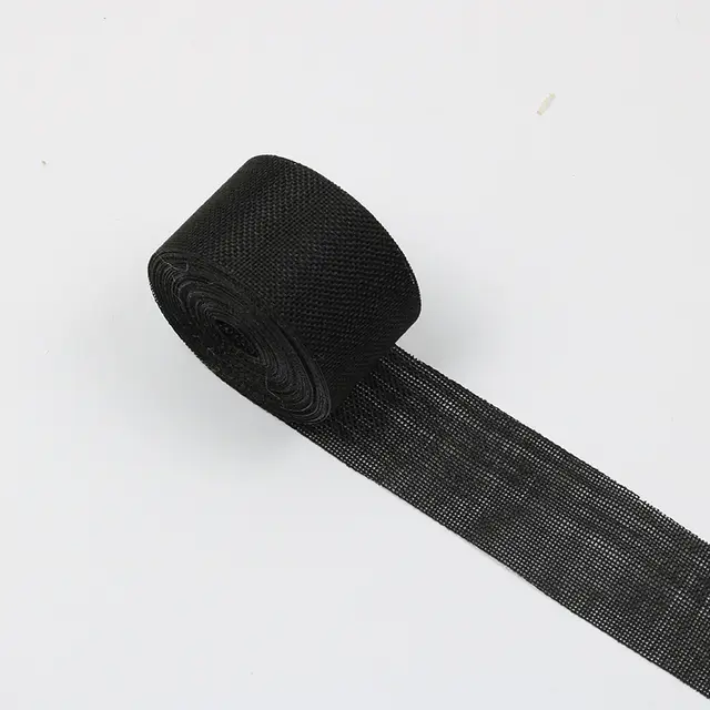 Bride Holding Flower Decoration Christmas Wedding Decoration Ribbon Diy Handmade Linen Roll Imitation Linen Ribbon Black - Shop at LoveMi