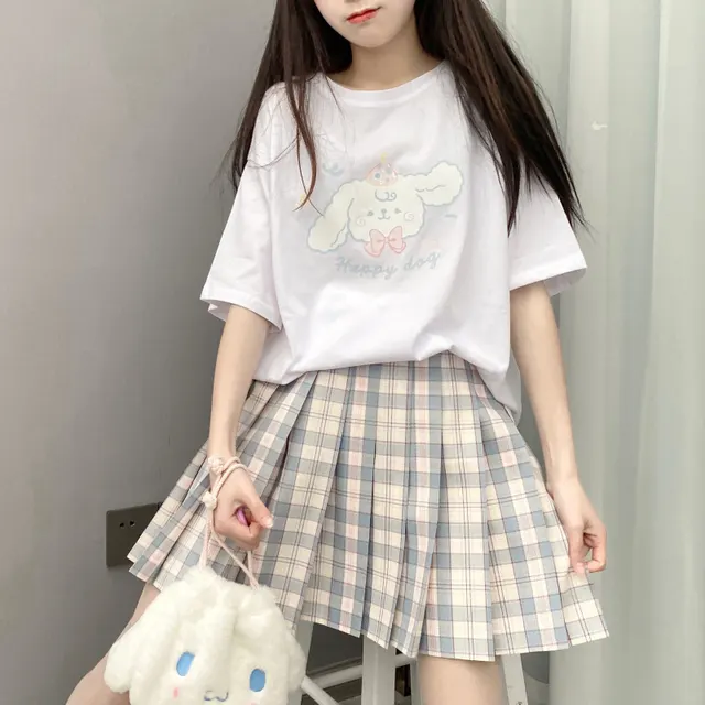 Loose All match Round Neck Top White - Shop at LoveMi