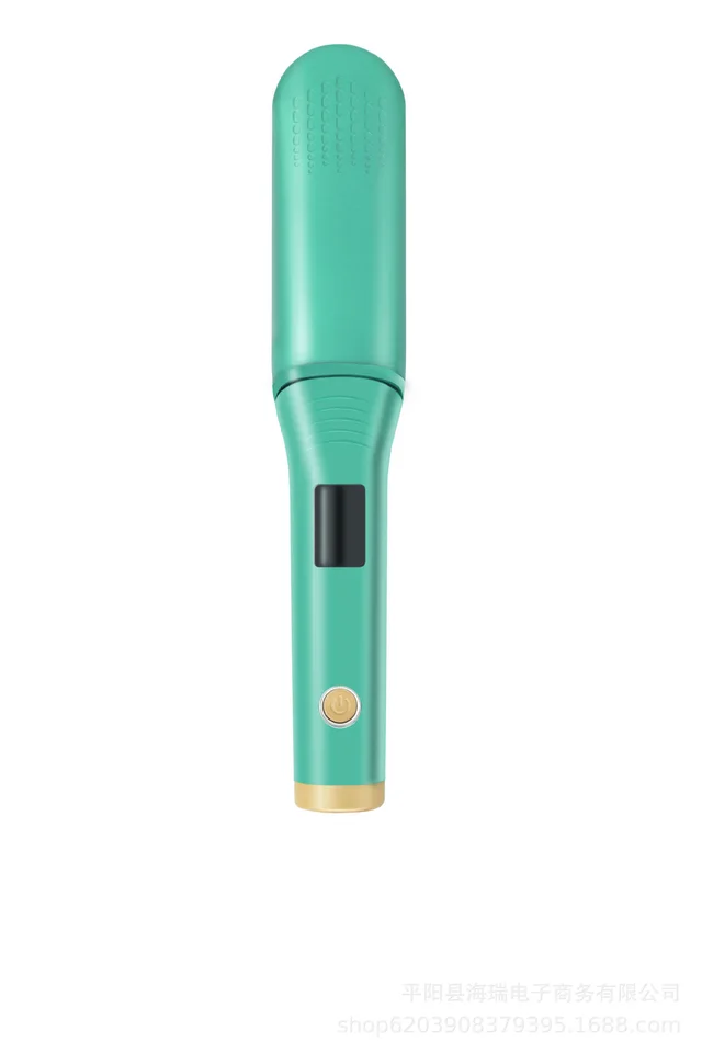 Hair Straightener, Curly Hair, Wet And Dry, Lazy Portable Negative Ion Straightener Green - Shop at LoveMi