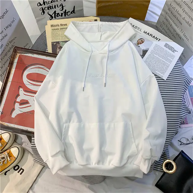 Thin Hooded Sweater Women Winter Plus Velvet Thick Coat On Clothes G - Shop at LoveMi