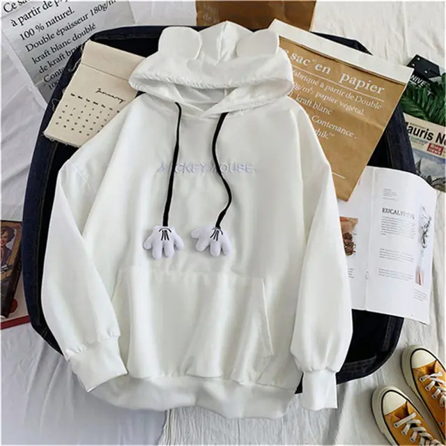 Thin Hooded Sweater Women Winter Plus Velvet Thick Coat On Clothes N - Shop at LoveMi