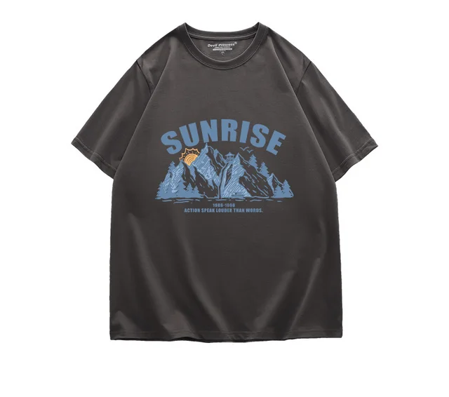 Oversize Large Size Pure Cotton Short Sleeved T Shirt Women Loose Ins Tide Harajuku Style Half sleeved Chic Retro Flavor Top Dark Grey - Shop at LoveMi
