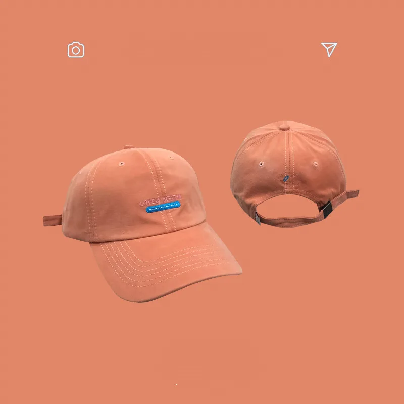 Fashion All Match Letter Baseball Cap Cap Orange - Shop at LoveMi