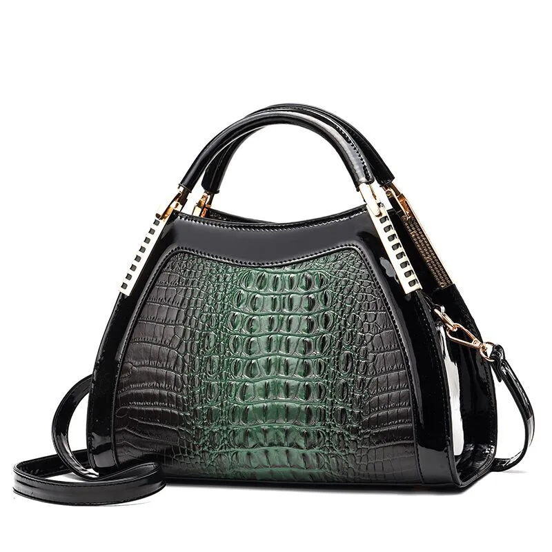 New Fashion Pattern One shoulder Messenger Bag Korean Version Ins Simple Trendy Ladies Handbag Green - Shop at LoveMi