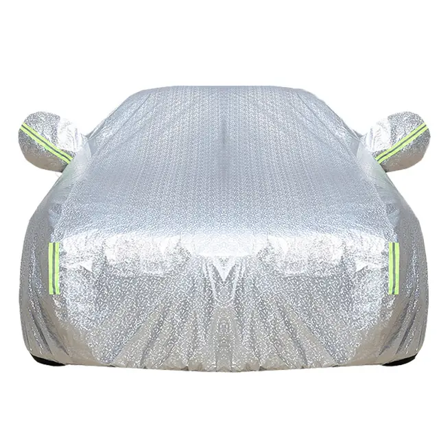 Rainproof Heat Insulation Thickened Logo Car Hood Jacket White - Shop at LoveMi