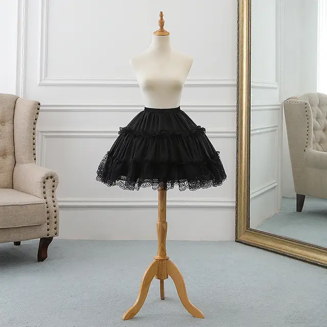 Women's Lolita Skirts Crinoline Petticoat Evening Black - Shop at LoveMi