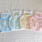 Mesh Embroidery Pet Cat Clothes Summer Thin - Yellow