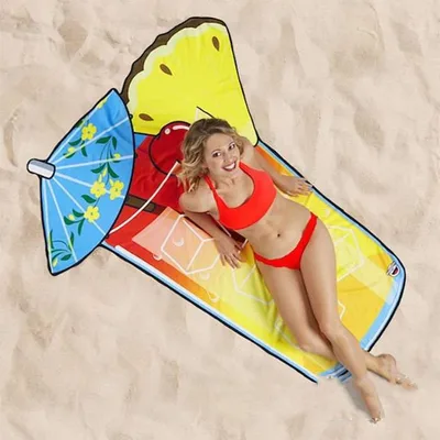 Water absorbent And Quick drying Beach Towel Printing Swimming Towel Material Wine - Shop at LoveMi