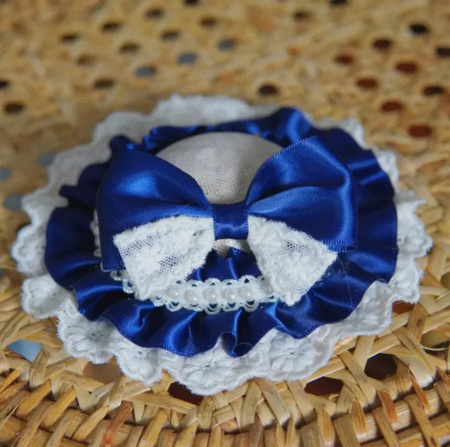 Pet Hat Headdress Straw Hat Cat Dog Dog Dark Blue - Shop at LoveMi