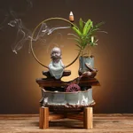 Fish Tank Aquarium Living Room Small Desktop Creative Ceramic Water Ecological Mini Self-circulating Household - Sitting