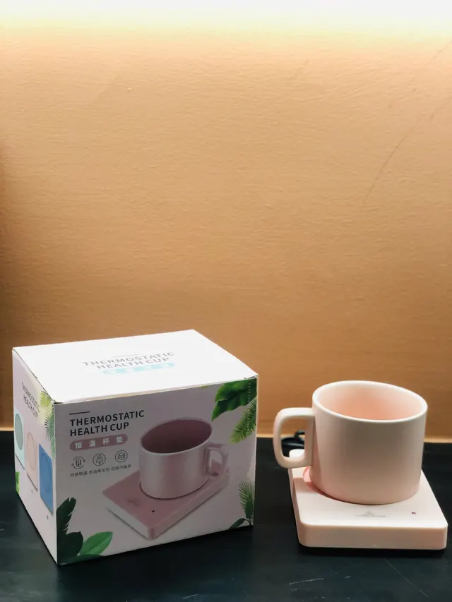 Cfay Constant Temperature Heating Cup Mat Hot Milk Insulation Pink A - Shop at LoveMi