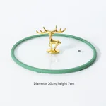 Golden Deer With Green Edges