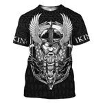 Number Printing Men's Round Neck Casual Short-sleeved T-shirt - 5Color
