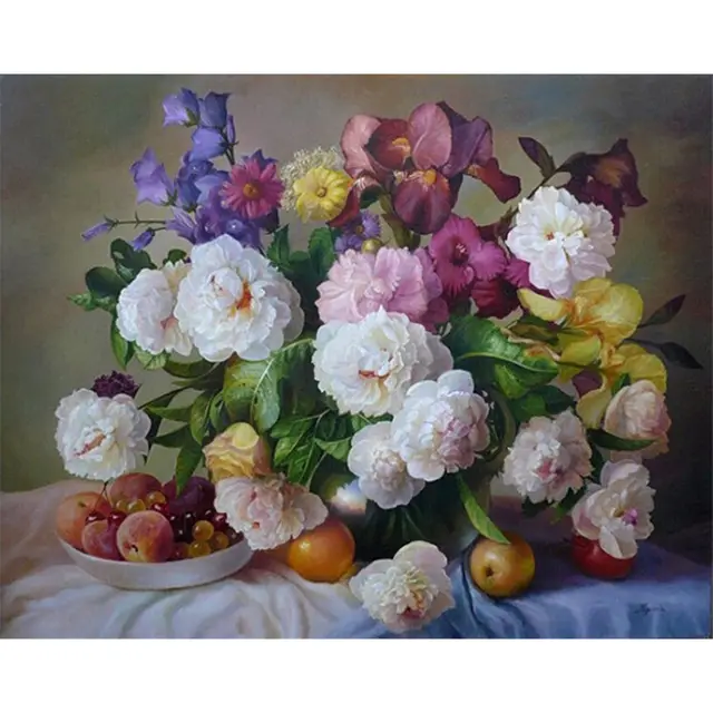Flowers And Fruits DIY Digital Painting Kit 60X75Cm - Shop at LoveMi