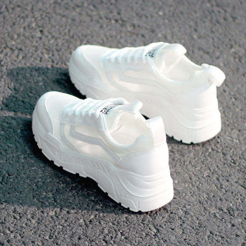 Small White Shoes Mesh Breathable Sneakers White - Shop at LoveMi
