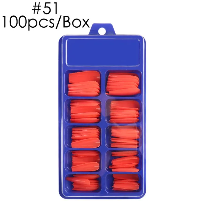 Blue Box Full Paste Wear Long Ballet Nail Plate - Shop at LoveMi
