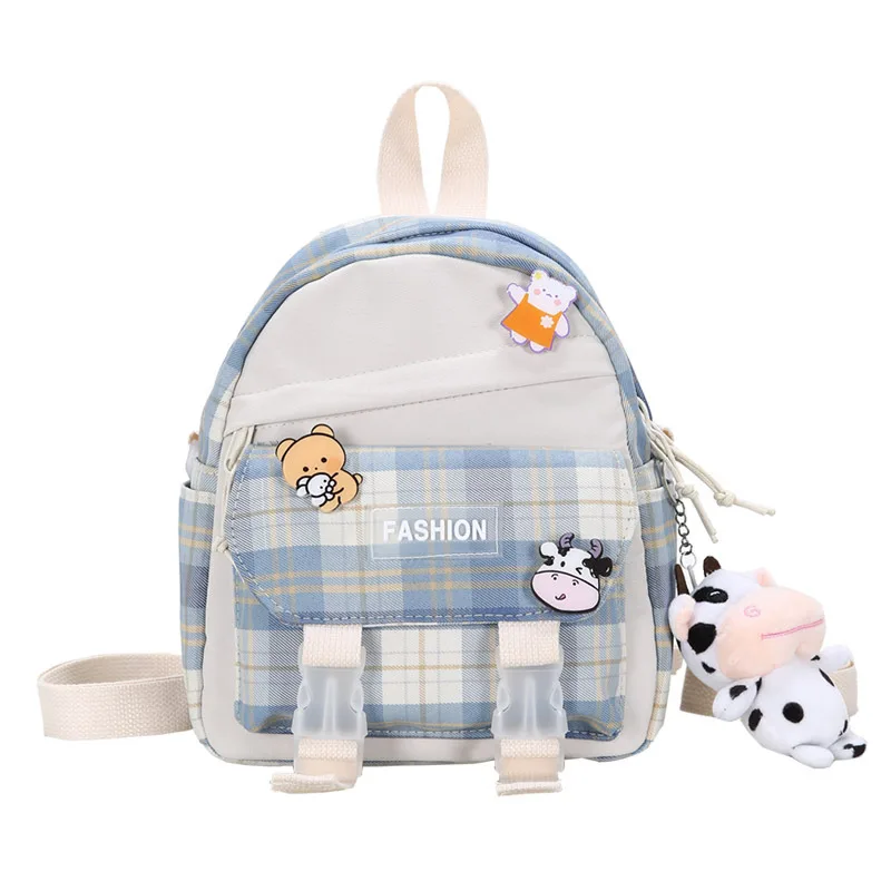 High School Students, Junior High School Students, Elementary And Middle School Students Ins Cute Campus Backpack Blue - Shop at LoveMi