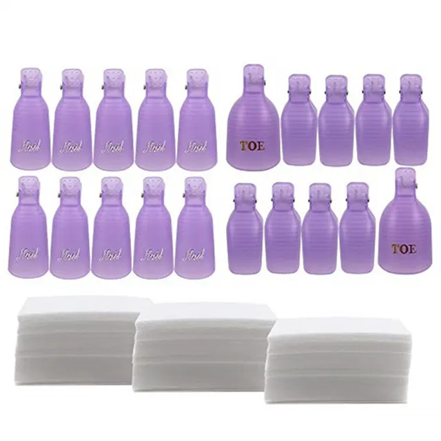 Nail Tools Nail Remover Clips Nail Polish Glue Nail Remover Set H - Shop at LoveMi