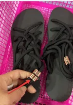 New Product Sandals Women Summer Trend Lady Style - Black