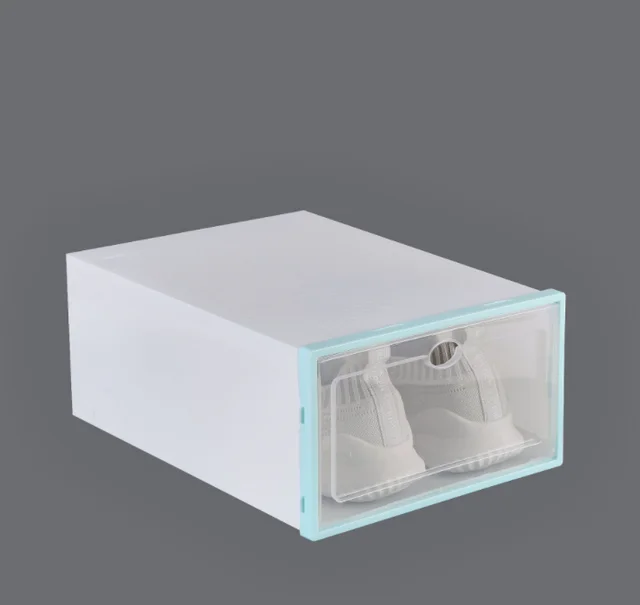 Couple Shoe Storage Artifact Shoe Box Clamshell Drawer Type Blue - Shop at LoveMi