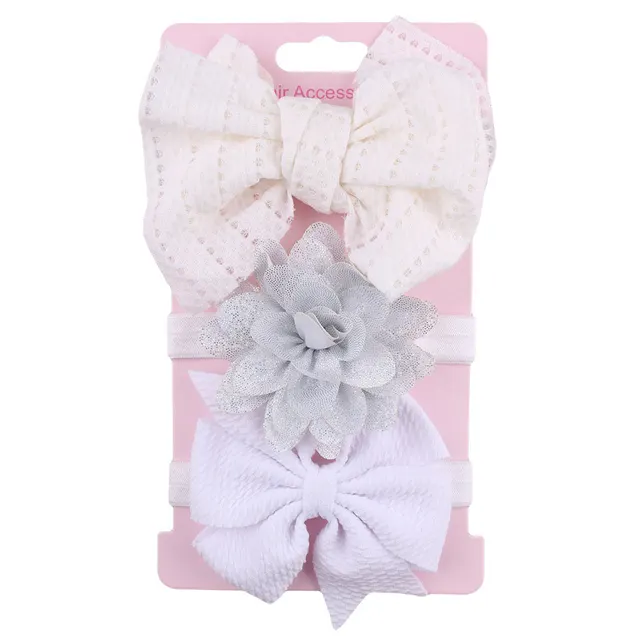 Baby Head Flower Child Bow Headdress White - Shop at LoveMi
