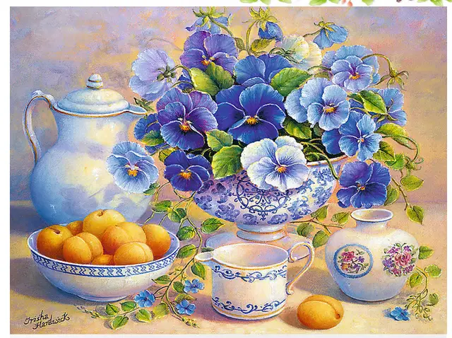 Diamond Painting Teapot And Fruit Full Diamond Rhinestone Cross Stitch Kit Color - Shop at LoveMi