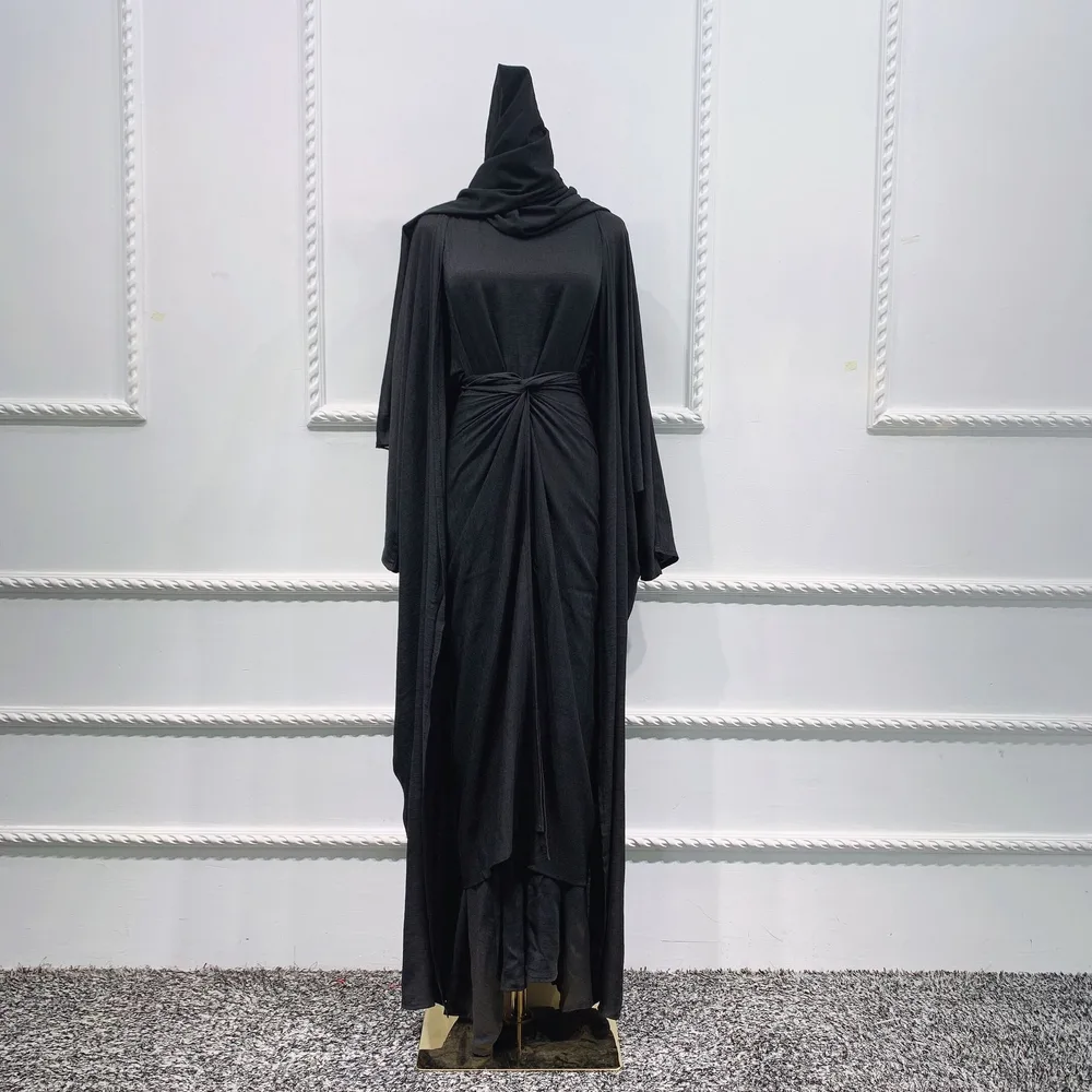 Ensemble Femme Musulmane Kaftan Abaya Dubai Turkey Islam Black - Shop at LoveMi