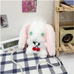 Plush Doll Small Shoulder Bag Girl Doll Shoulder Bag - Green
