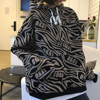 New Autumn And Winter Sweater Girl Loose Student Korean Style Hooded - Black