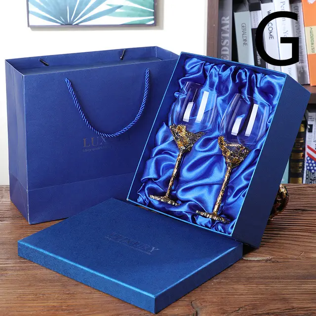 Creative Enamel Color Red Wine Glass High end Crystal Glass G - Shop at LoveMi