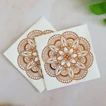 16Pieces Of Rose Gold Flowers