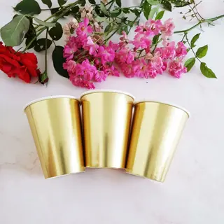 New Rainbow Round Flat Plate Disposable Party Paper Tableware Birthday Party Party Picnic Plate - Bronzing Paper Cup