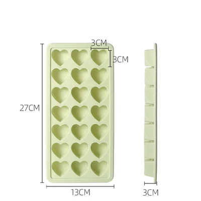 Frozen Ice Cube Mold Small Silicone Refrigerator Homemade Light Green - Shop at LoveMi