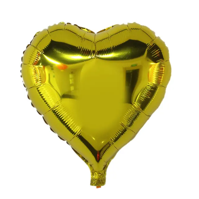18 inch Love Five star Aluminum Foil Balloon Set 18Inch Golden Heart - Shop at LoveMi