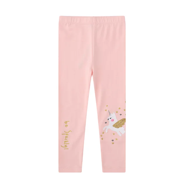 Spring New Products Children's Clothing One Girls European And American Embroidered Leggings Baby Slim Leggings Pink - Shop at LoveMi