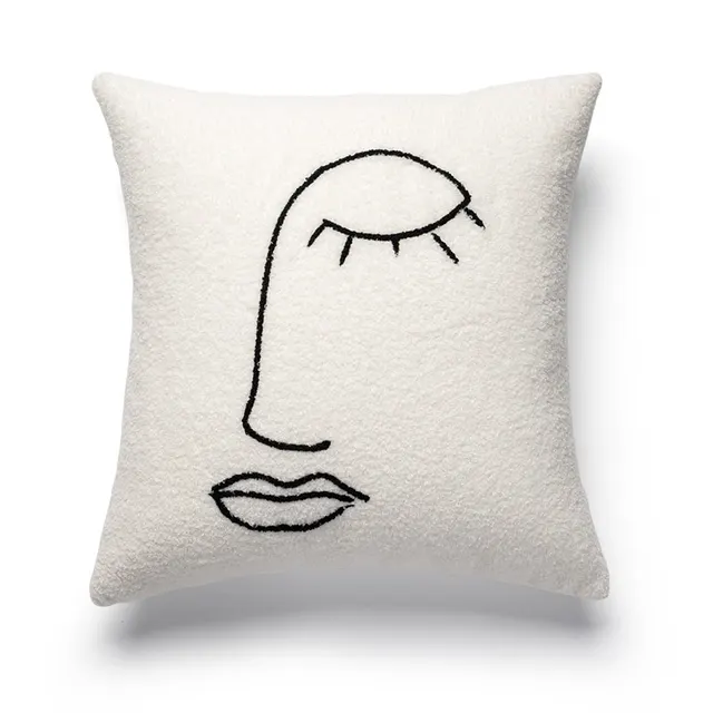 Abstract Living Room Bed Bedside Sofa Cushion Abstract Figures - Shop at LoveMi