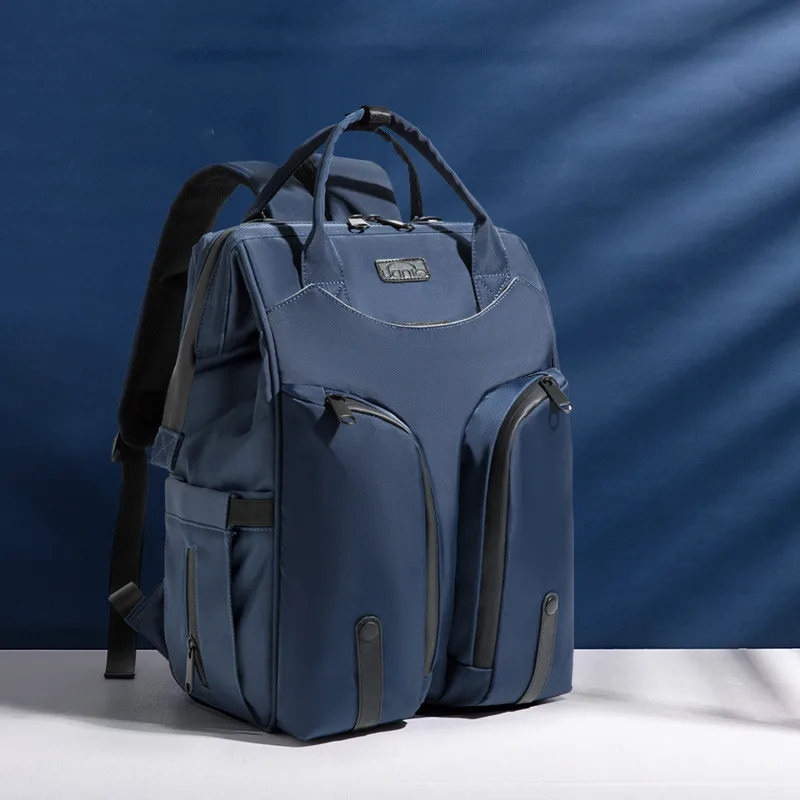 Portable Mother Bag Mother And Baby Bag Travel Backpack Blue - Shop at LoveMi