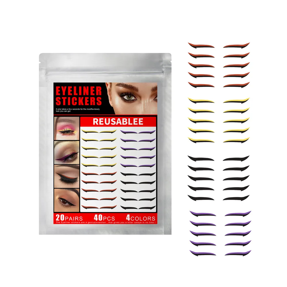 Natural Fashion And Charming Eyeshadow Stickers Smoky Makeup Paper Sticky Without Smudging - 2Style