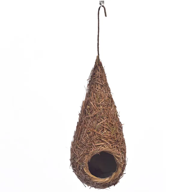 Bird's Nest Bird's Nest Small Bird Supplies Bird Cage Straw Outdoor Small - Shop at LoveMi
