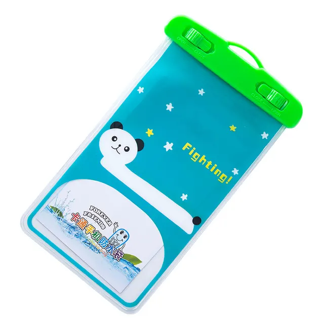 Mobile Phone Waterproof Bag Cartoon Animal PVC Transparent 4Style - Shop at LoveMi
