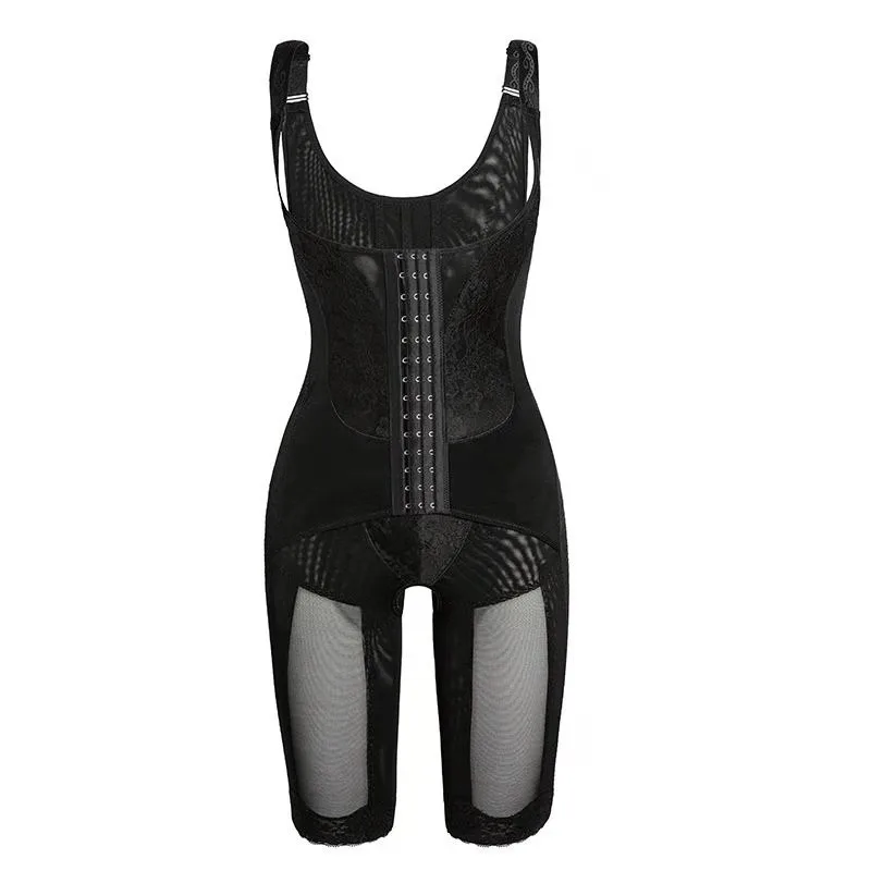 Bodysuit Buttoned Corset One piece Shapewear Black - Shop at LoveMi