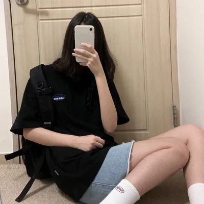 Short Sleeved Loose Korean Style Cotton Spring Summer Dress B Xl - Shop at LoveMi