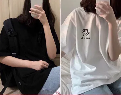 Short Sleeved Loose Korean Style Cotton Spring Summer Dress N - Shop at LoveMi